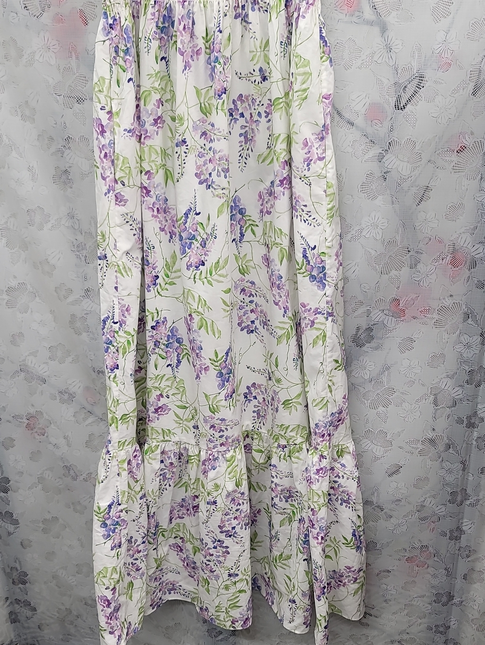 Hill House Anjuli Nap Dress In Wisteria Floral Size Large - Picture 4 of 7